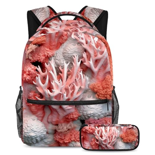 Sac à dos coraux de mer profonde soulageant le dos des élèves
