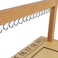 Vista 5 de Montessori - Percha para escaleras de cuentas de color con cuentas/percha de cuentas para adolescentes con cuentas, material de aprendizaje