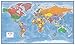24x36 World and USA Classic Premier 3D Two Wall Map Set (Paper Folded)