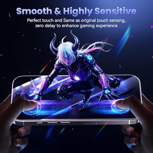 Image of DPJ Tempered Glass for iPhone 16 Pro & iPhone 17 (6.3 Inch) With Installation Kit | Military-Grade Screen Protector | Edge to Edge Coverage |9H Hardness |Bubble-Free | Case Friendly | Pack of 1