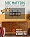 ECHOGEAR Tilting TV Wall Mount with Low Profile Design for 32-70 inch TVs - Eliminates Screen Glare with 15º of Smooth Tilt - Easy Install with All Hardware Included - EGLT1-BK