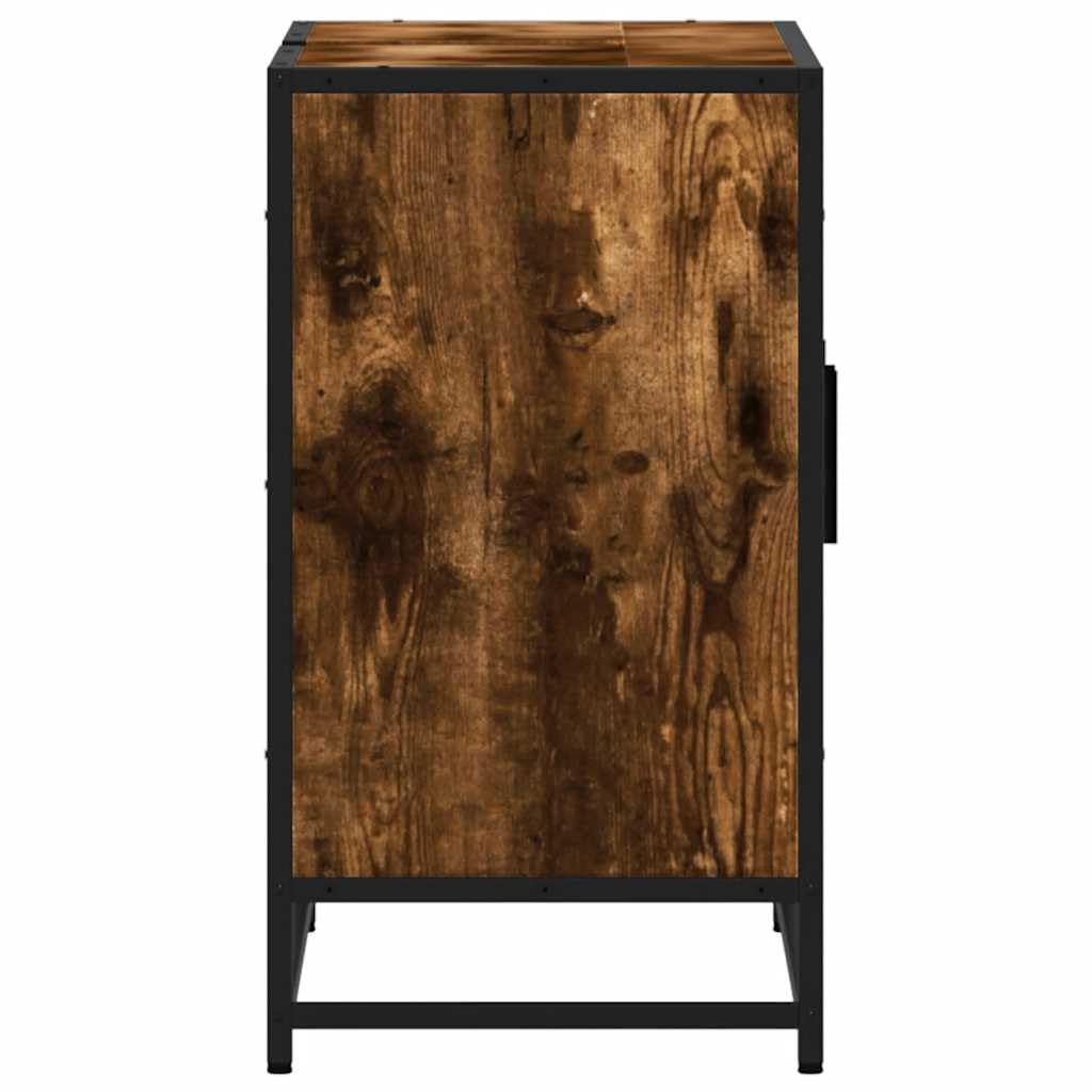 Szafka pod umywalkę dąb wędzony 90 x 33 x 60 cm materiał drewnopochodny
