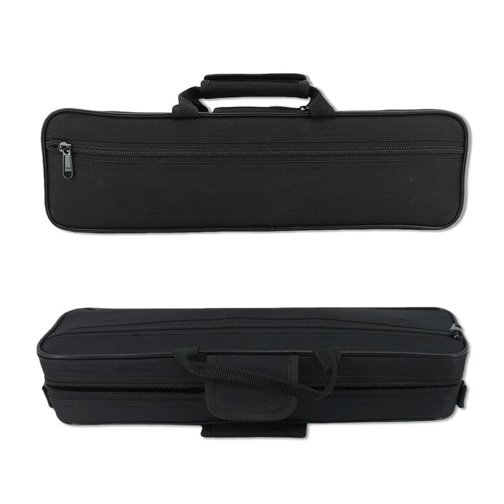 Funda para flauta de 16 agujeros en C, caja de madera dura y ligera, duradera y protectora (nailon)
