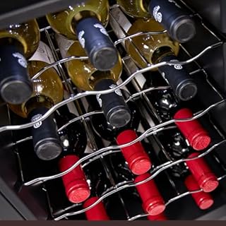 Cecotec Cantinetta Vino Bolero GrandSommelier 1550 CoolCrystal. 15 Bottiglie, Termoelettrica, Silenziosa 35dB, Temperatura 5-18ºC, Pannello Touch, LED Interno, Eco-Friendly, Design Elegante e Moderno