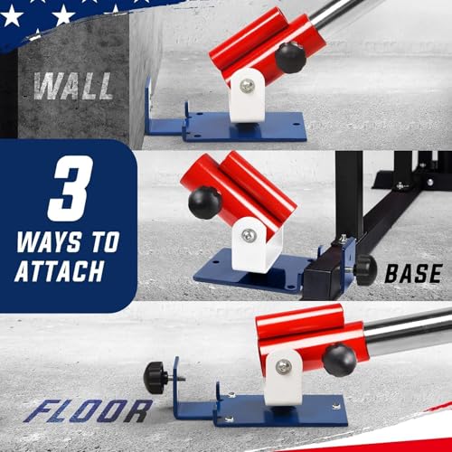 Image of Yes4All Exercise Machine Adjustable T Bar Row Attachment, D Row Handle /Landmine Handle Attachment with Textured Rubber Handles