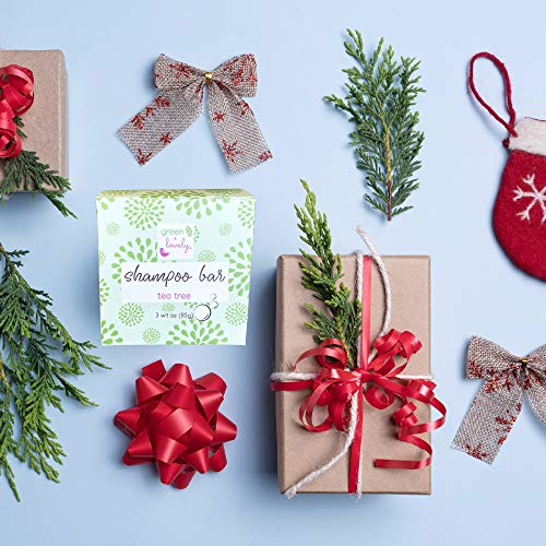 Green + Lovely Tea Tree Shampoo Bar For Hair, Sls Free, Sulfate Free Shampoo, Calendula Botanicals. Made With Natural And Organic Ingredients. Paraben Free. #TOP2