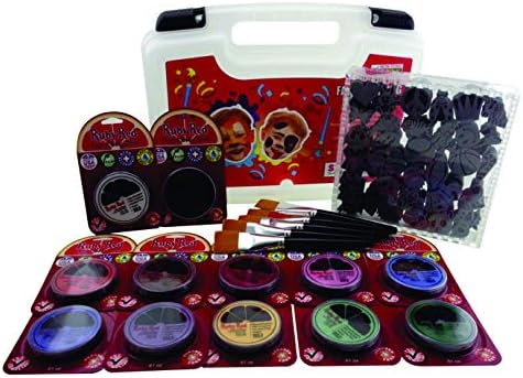 Ruby Red Paint, Inc. PROSTAMP Professional Stamp-Face Painting Kit, 14x11x3.5, Colors
