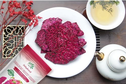 Image of CHAVI Dragon Fruit Chips - 2 Oz - Healthy 1 Ingredient Superfood Snack - No Added Sugars or Preservatives - Non-GMO, Vegan, Gluten-Free