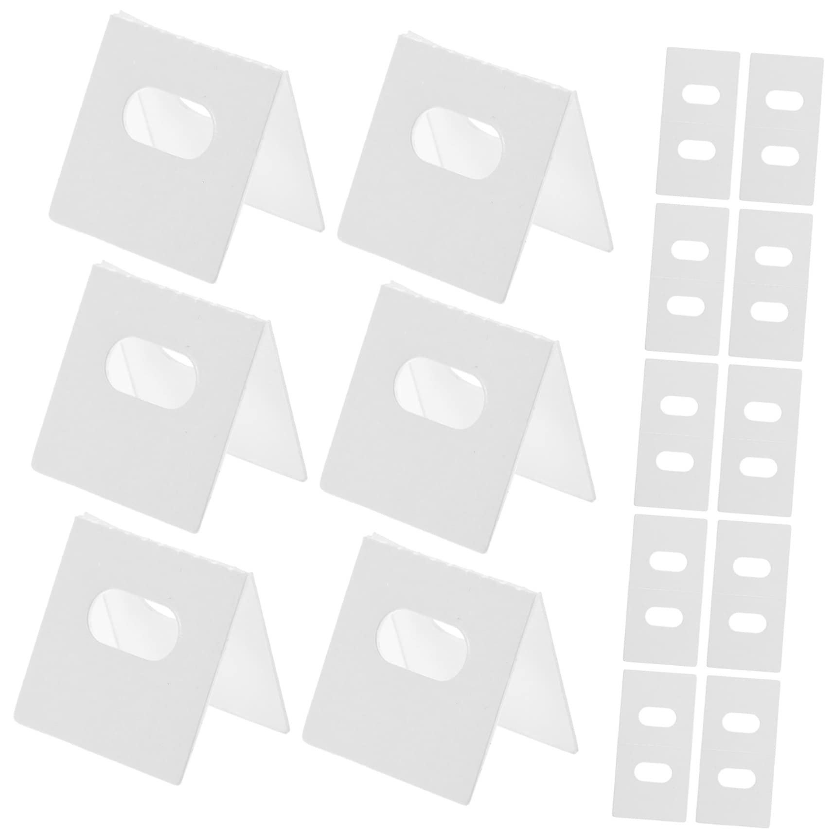 FUNOMOCYA 60pcs Self-Adhesive Blind Repair Tabs for Vertical Blinds Easy to Use Household Fixer Tabs Strong Hold for Slats Replacement Accessory for Damaged