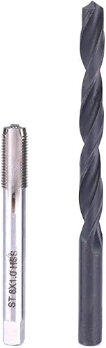 Miniatura 4 de ViaGasaFamido Kit de inserción de reparación de roscas M8x1 Juego de roscas de acero inoxidable para reparación de roscas helicoidales