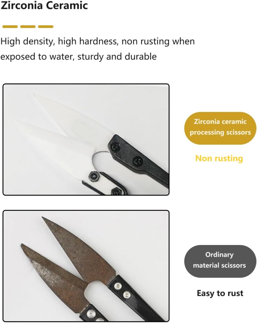 Insulated Ceramic Scissors for Mobile Phone Maintenance, Battery Cell Replacement, and Cutting Battery Cables, 10 Per Order