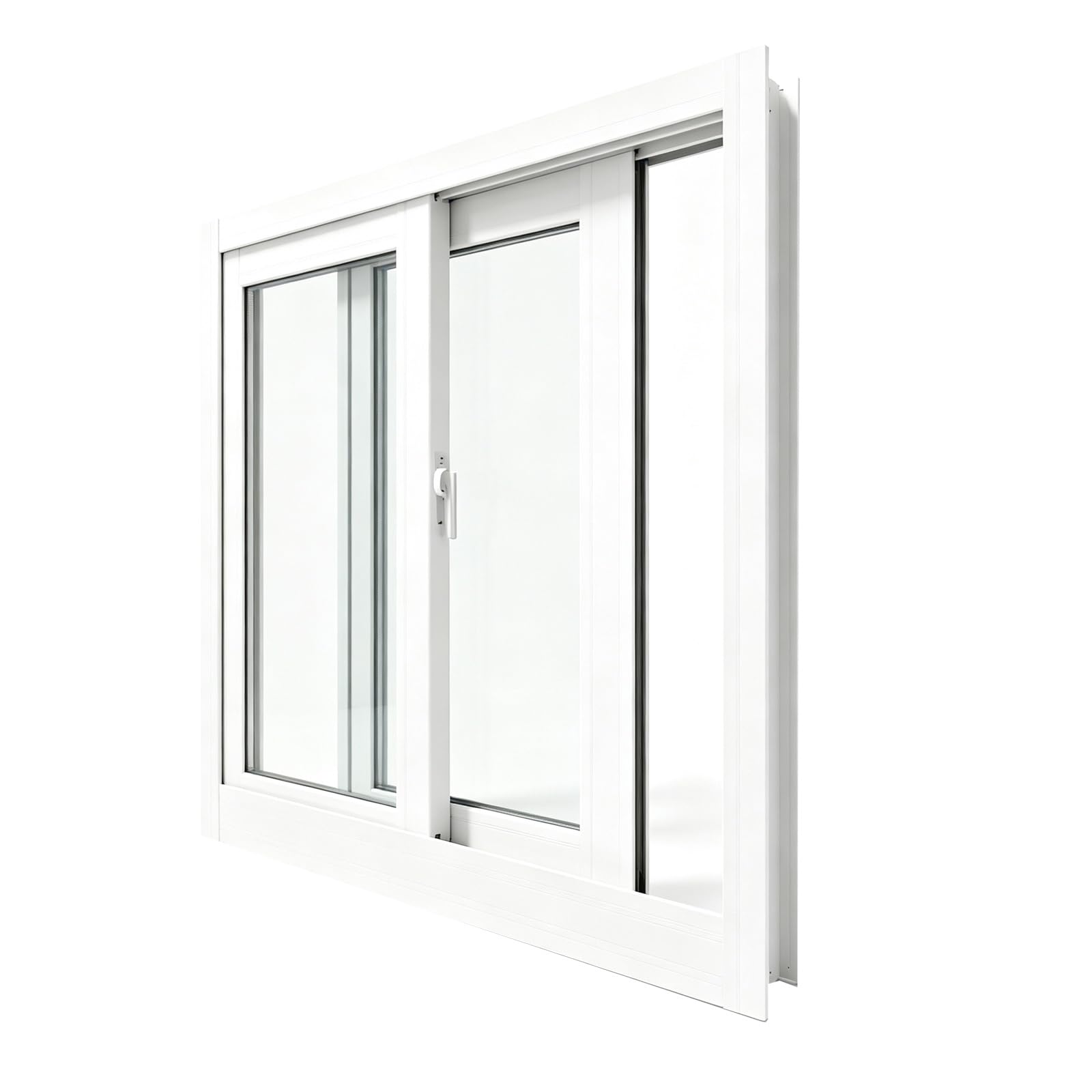 Ventana de reemplazo de cobertizo corrediza con vidrio transparente 5mm y malla de 73x43