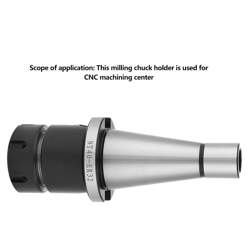 Vikye NT40 ER32 Collet Chuck, 10pcs/Set - Milling Chuck Holder & 8pcs ER32 Collet, Storage Box - CNC Milling Machine Accessory