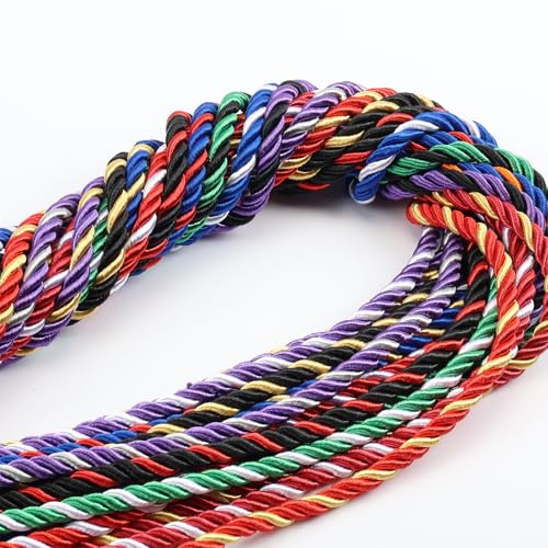 Image of Graduation Honor Cord 68 inch Grad Braided Honor Cords with Tassel Honor Rope Grad Cords for Graduation Students Bachelor Master Doctoral Gown Grad Decor (Royal Blue and Red)