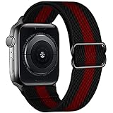 bandas para iwatch costa rica  Correa de reloj elástica compatible con Apple Watch Band ajustable, para iWatch Series 7 6 5 4 SE 3 2 1, mujer y hombre, 38/40/41mm, Nailon