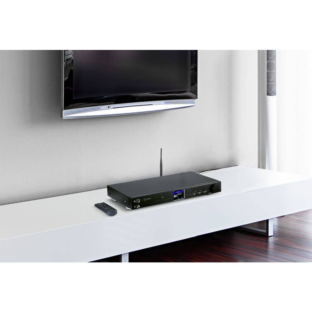 Radio Internet Renkforce RF-DAB-IR1700 WiFi, LAN, Bluetooth, DLNA Noir