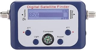 Digital Satellite Finder, 950-2150MHz Satellite Finder Meter with LCD Display Screen with Electronic Buzzer and Backlight