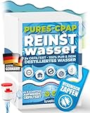 Luvetos CPAP Wasser 100% Reinstwasser 10L Bag-in-Box, 9-stufig gefiltert, 3x UV C behandelt, Ideal für CPAP, Vernebler, Luftbefeuchter, Kosmetik, Extra destilliert