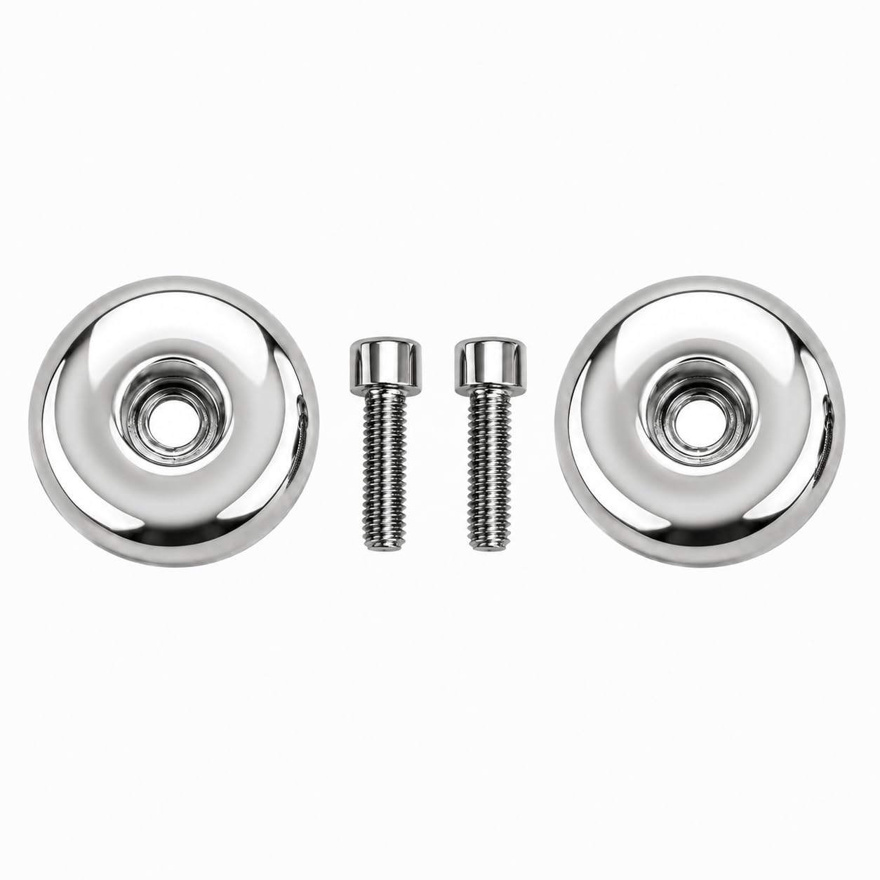 Bike Chrome Handle Bar Handle Weight with Bolts for RE Reborn Classic 350 & Meteor 350 BS6 Model’s 3-image-0