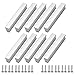 Margueras - 10 tiradores de armario de cocina, mueble cajón de dormitorio, puerta (96 mm, plata)