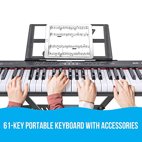 Foxsport Piano Numérique Enfant, Piano Électronique 61 Touches Microphone, 200 Sons Intégrés, 60 Morceaux de… - Les Beatles, Paul McCartney, John Lennon, RIngo Starr, George Harrison Foxsport Piano Numérique Enfant, Piano Électronique 61 Touches Microphone, 200 Sons Intégrés, 60 Morceaux de… – Image 5