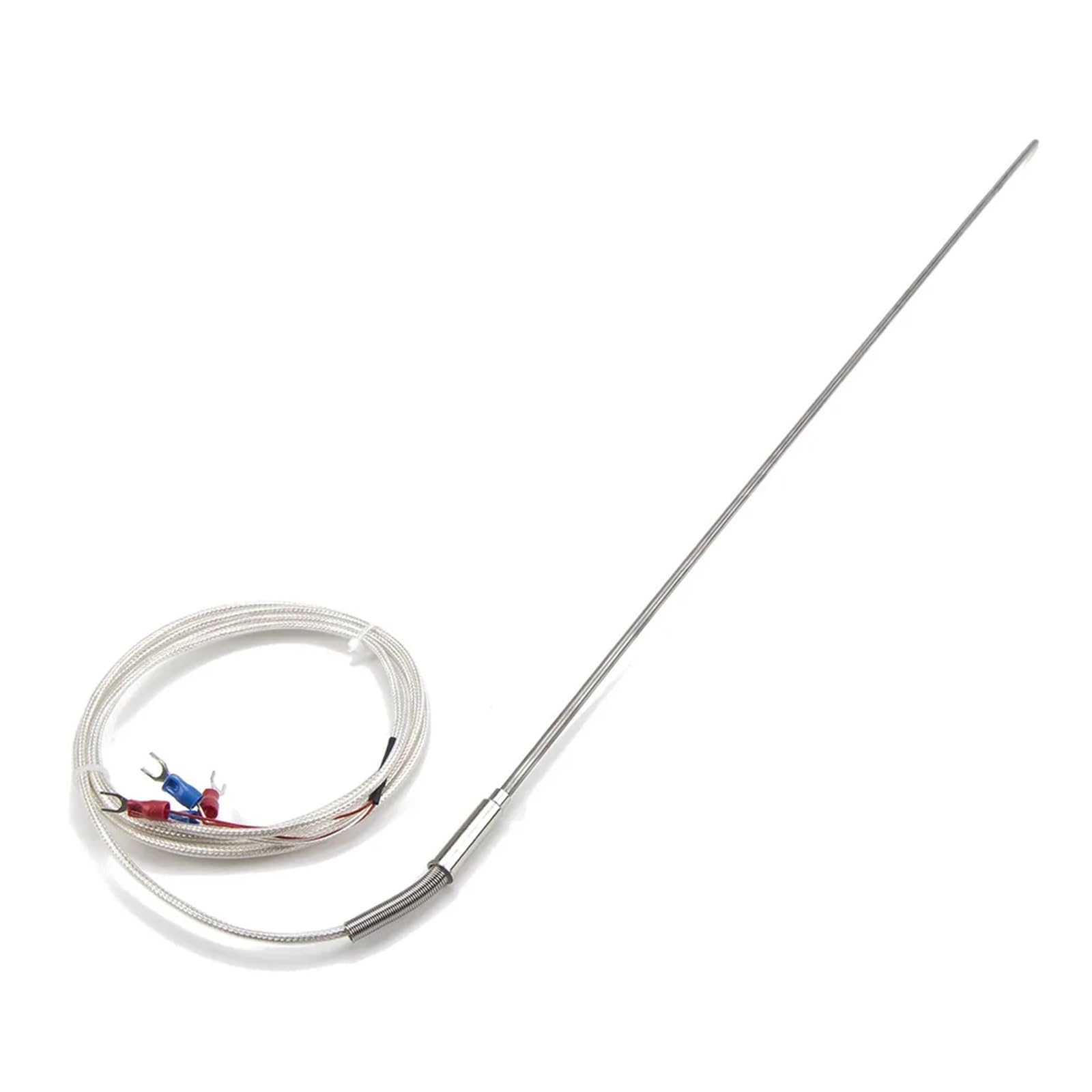 PT100 Typ 4 Drähte 2 m Kabel 500 mm 316L Edelstahl flexible Sonde ummantelter RTD-Temperatursensor(A 6mm diameter)
