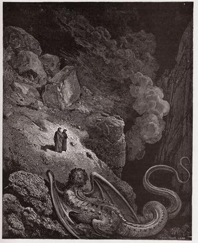 Toile Divine Comédie Gustave Doré créez un salon style galerie d'art