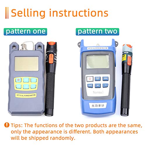 Image of 10KM Fiber Optical Power Meter with Visual Fault Locator Fiber Optic Cable Tester Checker Test Tool for CATV Telecommunications Engineering Maintenance