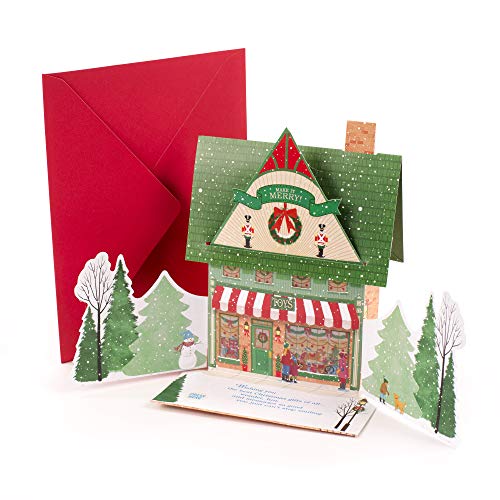 Hallmark Pop Up Musical Christmas Card with Lights (Toy Shop, Plays Jolly Old Saint Nick)