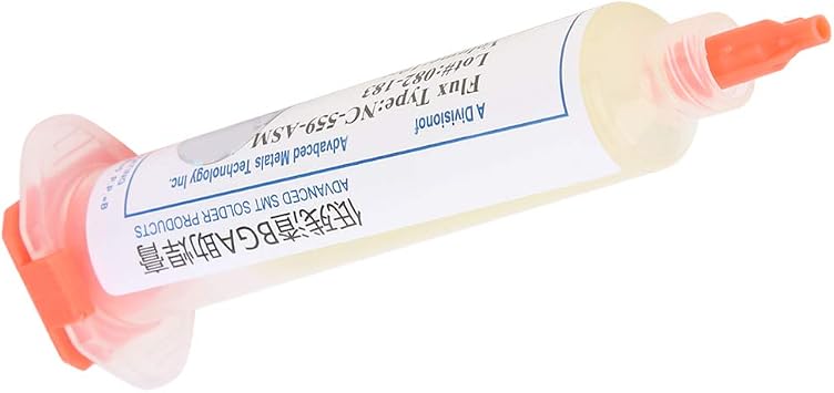 Solder Flux Tin Paste Soldering Grease Gel Solder Paste Low Flux Welding Flux NC559ASM with Needle Dispensing Tool