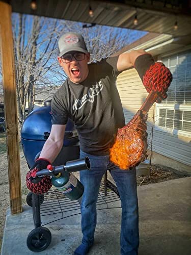 Powerful Searpro Charcoal Torch Lighter - Cooking Gadgets - Sous Vide - Cooking Torch - Culinary Kitchen Torch - Flamethrower Meater Gun Lighter - Bbq Propane Torch - Chef Blow Torch Tank Not Included #TOP2