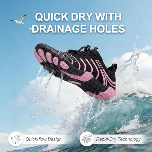 Image of Barefoot Shoes for Women & Men, Grounded Walking Hiking Barefoot Shoes, Wide Toe Box Non-Slip Water Athletic Footwear, Comfortable Vitality Barefoot Footwear, Trail Running Sneakers Unisex