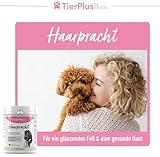 TierPlus Haarpracht, hochdosiertes Biotin Komplex für Hunde, gegen Haarausfall, Juckreiz & trockene Haut- Für EIN glänzendes Fell & schöne Haut, 120 Tabletten