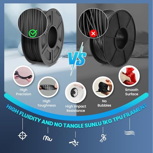 Image of 3D Printer Filament Bundle 1.75mm Filajoy3D 6 Pack 250g Dimensional Accuracy + /- 0.03mm for Most FDM 3D Printers Black White Gray Red Blue Transparent