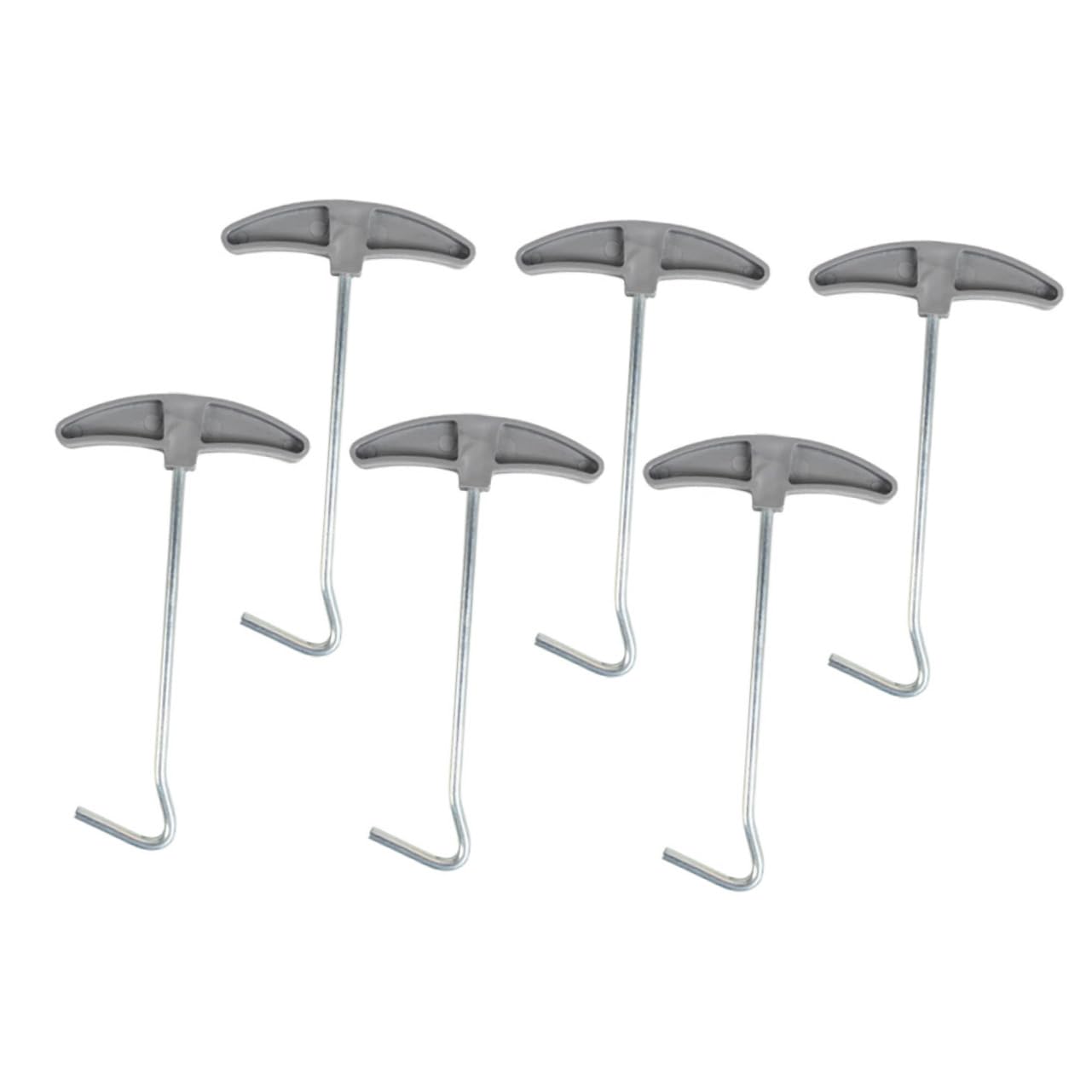 Extracteur de piquets de tente réutilisable - Lot de 6 crochets de pointe pour clou de sol