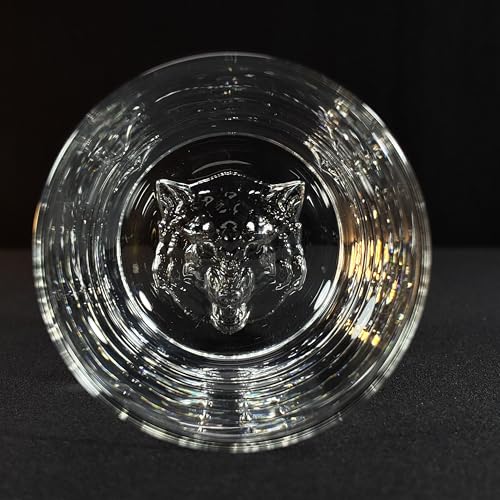 Image of Melbify Plain Wolf Whiskey Glass Gift Set | 2 pcs Set | 300 ML | Ultra-Premium | Imported | Luxurious | Ideal for Wedding Gifts, Anniversary, VIP and Corporate Gifts