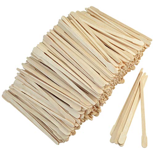 1000pcs Wax Spatulas Small Wax Wood Sticks, Waxing Applicator Sticks Wooden Craft Sticks Spatulas Applicators Hair Nose Wax Stick for Hair Body Eyebrow Removal