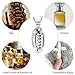 Oinsi American Football Cremation Locket Necklace For Ashes Of Loved Ones Stainless Steel Memorial Urn Jewelry Women Men Keepsake Fashion Necklace (Full Silver)