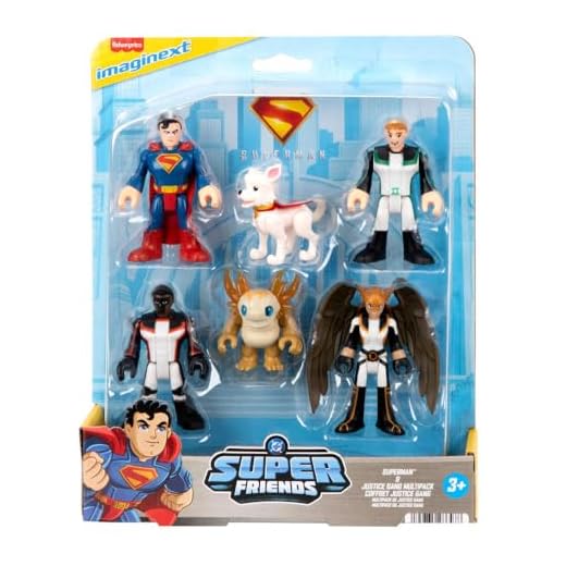 Imaginext DC Super Friends Figura de Ação Superman Justice Gang para crianças a partir de 3 anos