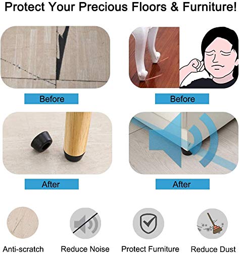 Pieds en caoutchouc de protection pour armoire et table basse