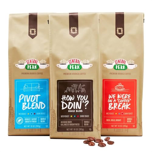 Central Perk Arabica Coffee Beans Variety Pack 3x10oz