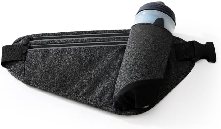 Running Belt Waist Pack for Phone, Hands-Free Fanny Pack for Men Women, Adjustable Sports Fitness Belt with Pocket for iPhone Samsung, Ideal for Running, Walking, Cycling, Gym, Travel