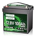 12V 100Ah Lifepo4 Lithium batteries, Group 24 Deep Cycle LiFePO4 Batteries, Built in 100A BMS, Max.1280Wh Energy Power for RV, Enery Storage, Van, Trailer, Solar, Boat, Marine