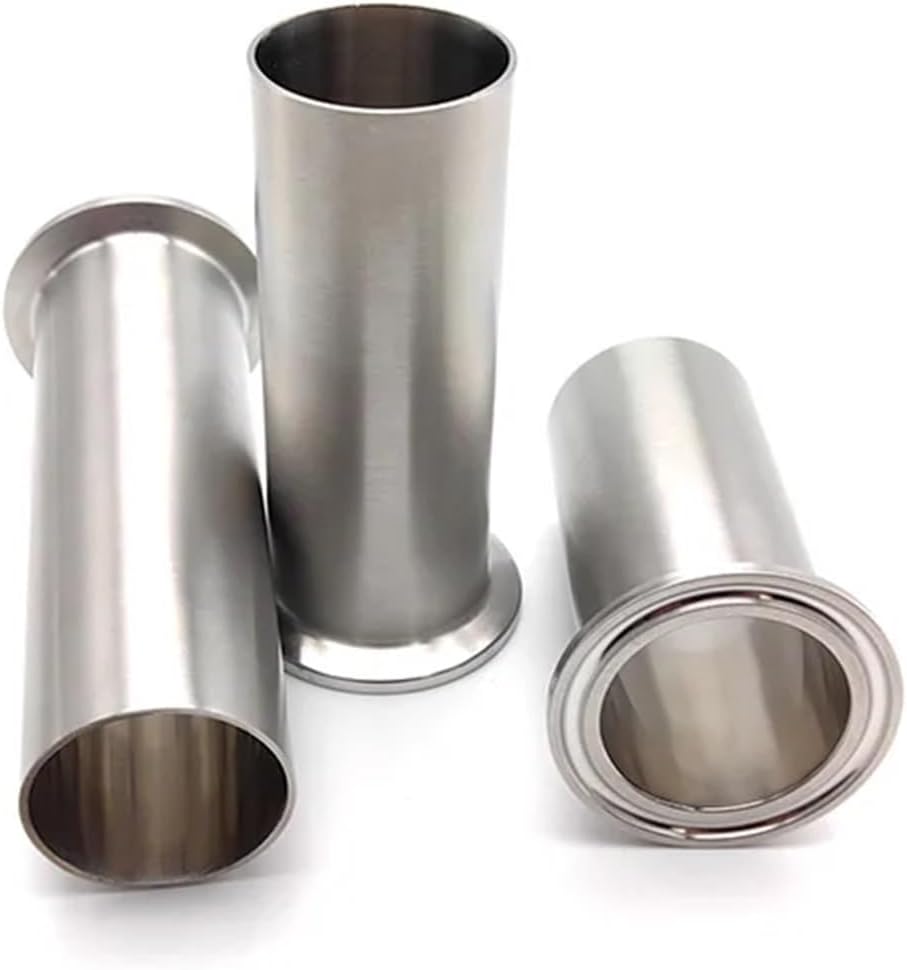 304 316 Stainless Steel Long Tri Clamp Ferrules 50/60/100mm Welding Ferrules Weld Clamp Tube Fittings Automatic Weld Pipe Joint(OD45xT1.5mm,LENGTH 60MM_SS304)