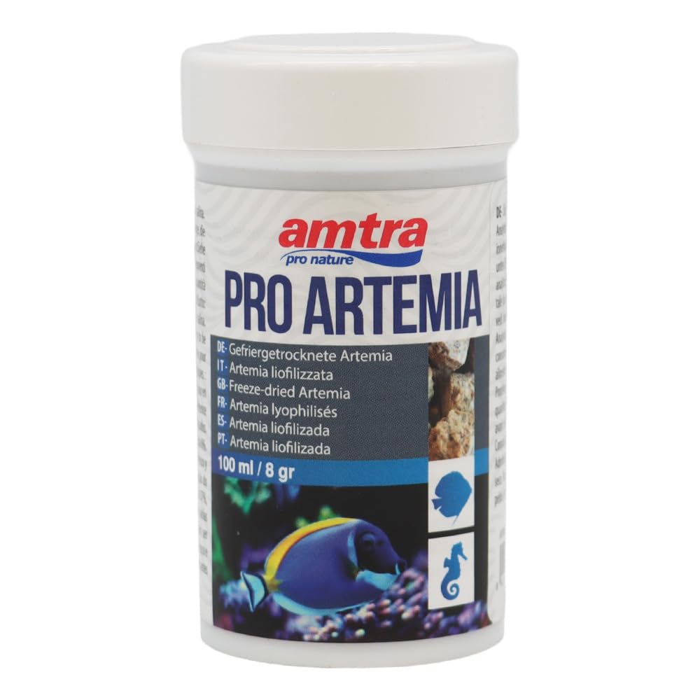 Amtra Pro Artemia - 100% Pur Lyophilisé Artemia Salina en Cubes pour Poissons d'eau Douce et Marins 100 ML