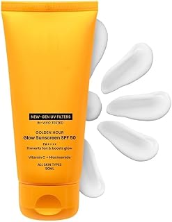 Golden Hour Glow Sunscreen SPF 50 PA++++ for All Skin Types 50 ML Price In India