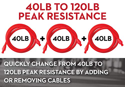 Image of Lifeline TNT Resistance Cable System Workout Bands 120 lbs Fully Adjustable with Handles and Door Anchor