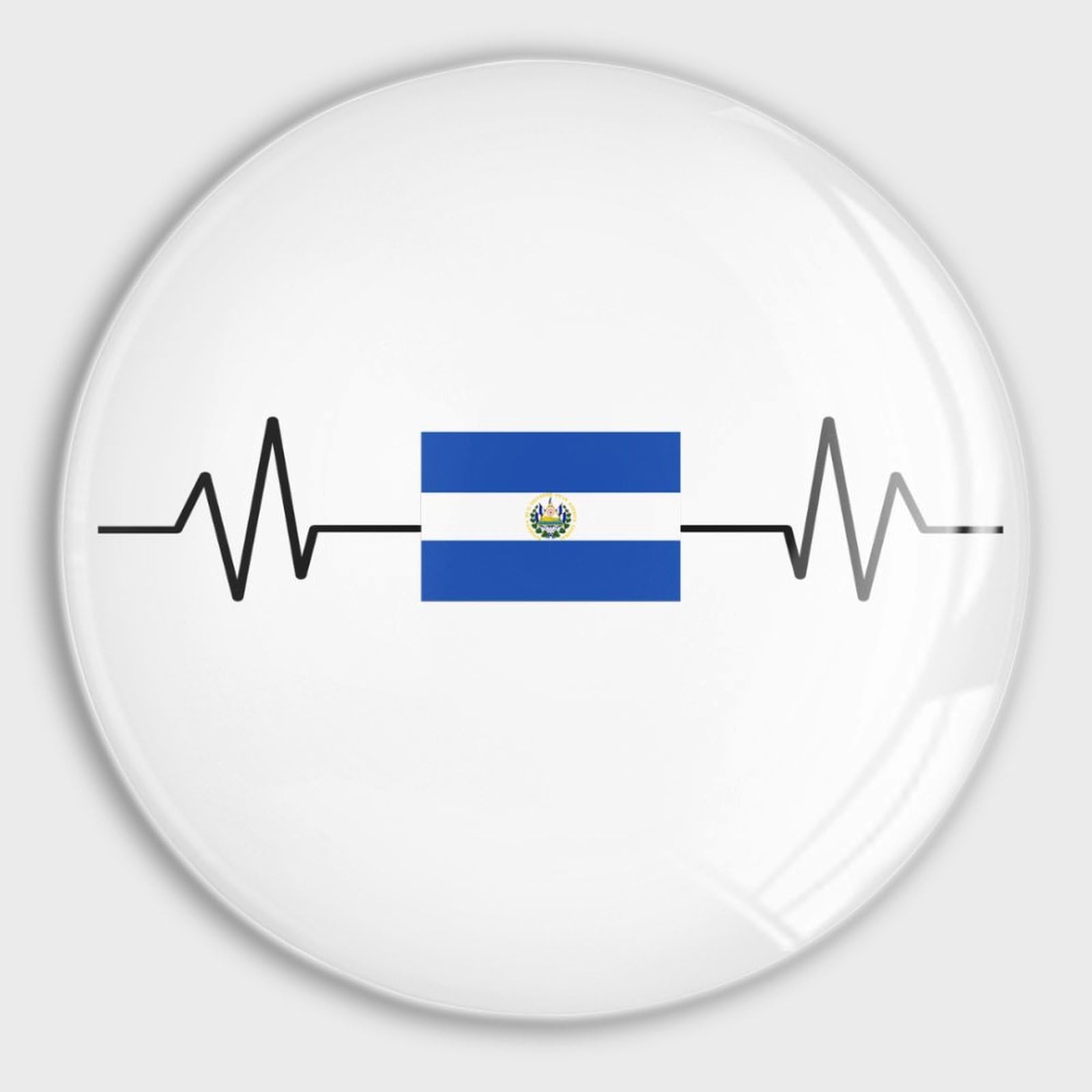 Aimant Salvador en verre lot de 4, cadeau fierté nationale
