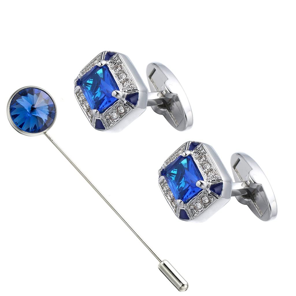 Lanzamiento de camisa para hombre con gemelos con incrustaciones de diamantes, gemelos para traje de cristal, camisas de vestir, gemelos para ropa de negocios