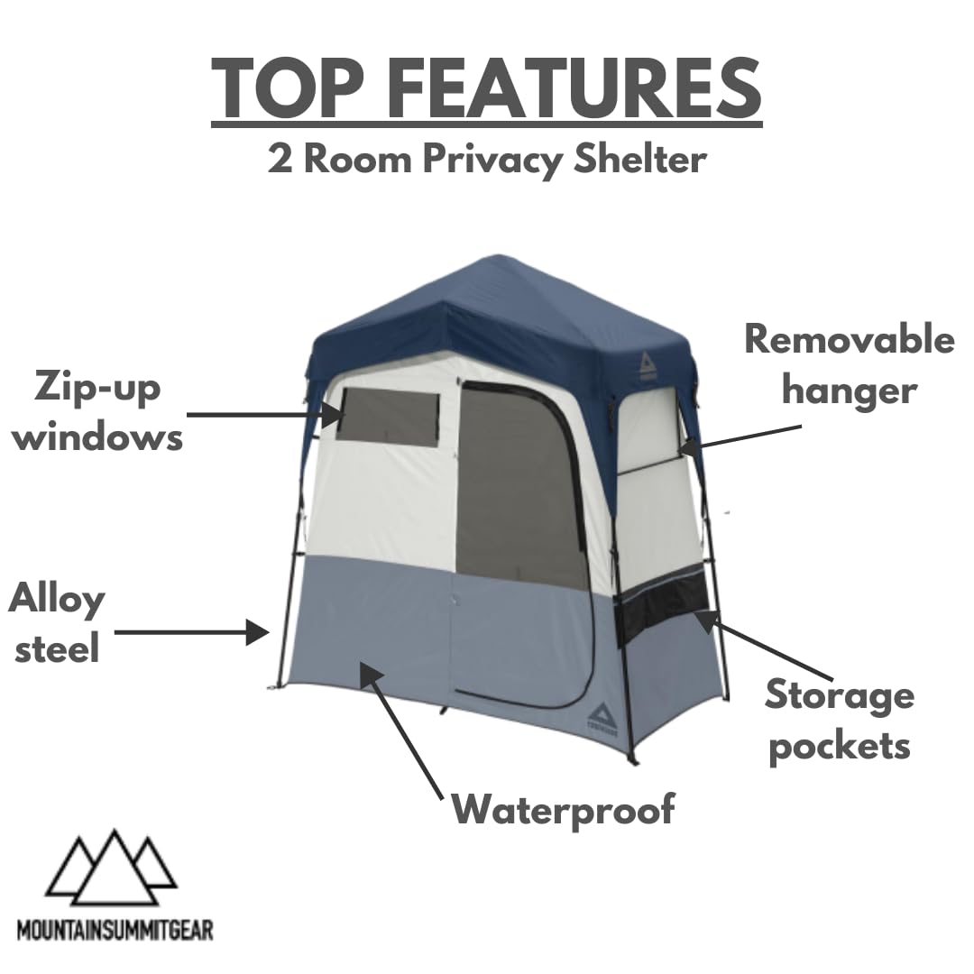 Caddis Rapid 2-Raum Sichtschutz, Camping Duschzelt, Sichtschutzzelte für Camping, Pop Up Zelt zum Duschen, Umziehen oder WC, tragbare Dusche, Camping-WC & Ankleidezimmer
